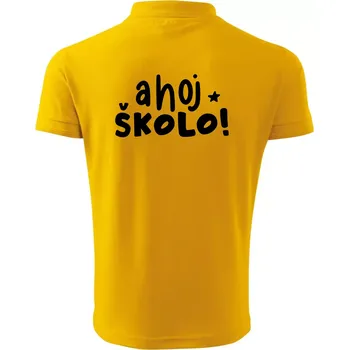 Pánská košile Ahoj školo - Polokošile pánská Pique Polo 203 - M ( Žlutá )