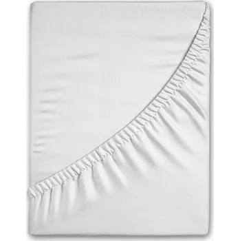 Prostěradlo Bílé napínací flanelové prostěradlo 90x200 cm – Good Morning ID_1697298