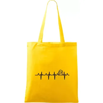 EKG pivo - Taška bavlněná - 42 x 38 cm ( Žlutá )