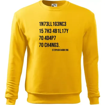 Pánská mikina Test inteligence - Stephen Hawking - Mikina Essential pánská - XL ( Žlutá )