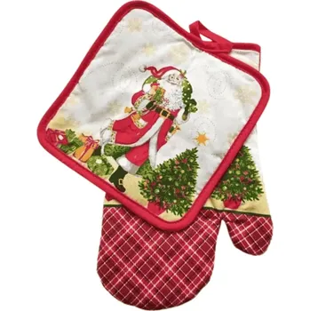 Chňapka Sada chňapka s podložkou Santa