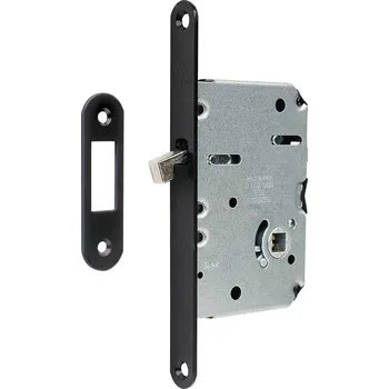 zadlabací zámek Richter Czech Zadlabací zámek pro posuvné dveře s hákem Z-AGB.HK.WC/50/16 CE černý matný