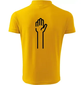 Pánská košile Papír ikona - Polokošile pánská Pique Polo 203 - L ( Žlutá )