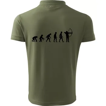 Pánská košile Evoluce lukostřelba - Polokošile pánská Pique Polo 203 - XL ( Khaki )