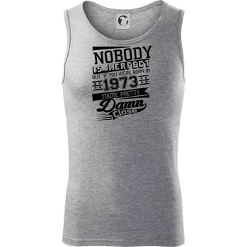 Nobody is perfect - 1973 - Tílko pánské Core - L ( Tmavě šedý melír )