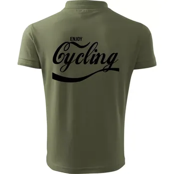 Pánská košile Enjoy Cycling - Polokošile pánská Pique Polo 203 - 2XL ( Khaki )