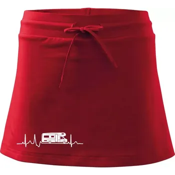 Dámská sukně EKG obytňák - Sportovní sukně - two in one - M ( Červená )