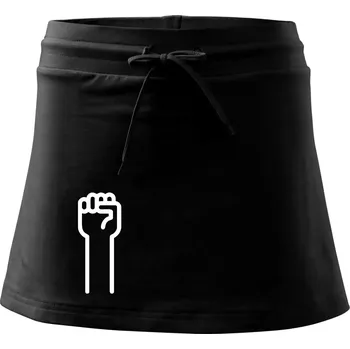 Dámská sukně Kámen ikona - Sportovní sukně - two in one - XL ( Černá )