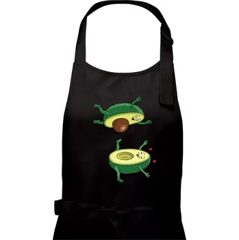 Kuchyňská zástěra Sex avokádo (Hana-creative) - Dámská zástěra na vaření - Univerzální velikost ( Černá )