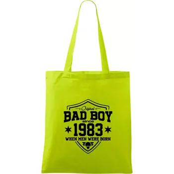 Bad boy since 1983 - Taška bavlněná - 42 x 38 cm ( Limetková )