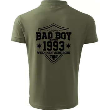 Pánská košile Bad boy since 1993 - Polokošile pánská Pique Polo 203 - 5XL ( Khaki )