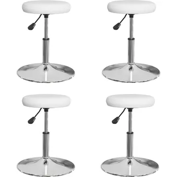 Jídelní židle OMAXI Jídelní židle 4 ks bílé umělá kůže 725610