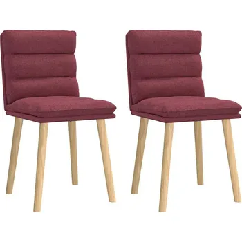 Jídelní židle OMAXI Jídelní židle 2 ks vínové textil 634528