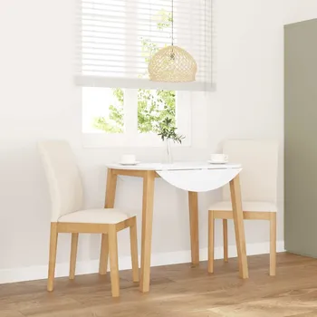 Jídelní židle OMAXI Jídelní židle s polštáři 2 ks masivního dřeva s gumou 561336