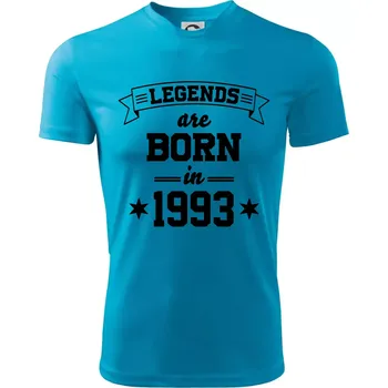 Chlapecké tričko Legends are born in 1993 - Dětské triko sportovní (dresovina) - 122 cm/6 let ( Světlý tyrkys )