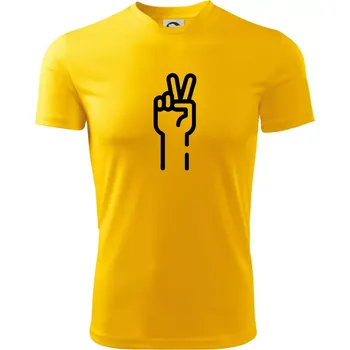 Chlapecké tričko Nůžky ikona - Dětské triko sportovní (dresovina) - 122 cm/6 let ( Žlutá )