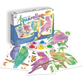 Výtvarná sada Sentosphere Akvarely junior - Papoušci
