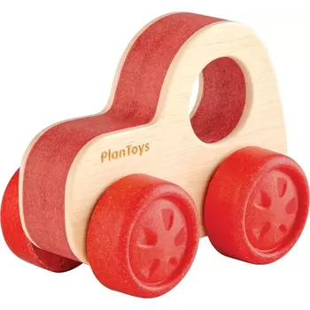 Dřevěná hračka PlanToys Dětské autíčko - Traktor