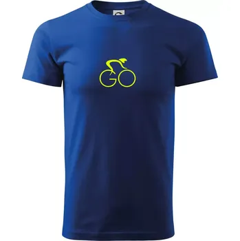 GO - Fluo cyklista malý - Triko extra velké (5-8XL) - 7XL ( Královská modrá )