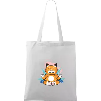 Mistr v meditaci (Pecka design) - Taška bavlněná - 42 x 38 cm ( Bílá )