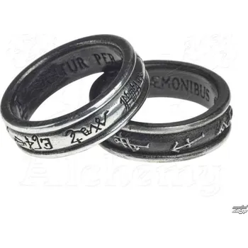 Prsten prsten ALCHEMY GOTHIC - Demon Black & Angel White - T