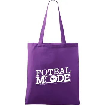 Fotbal mode - Taška bavlněná - 42 x 38 cm ( Fialová )
