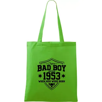 Nákupní taška Bad boy since 1953 - Taška bavlněná - 42 x 38 cm ( Apple Green )
