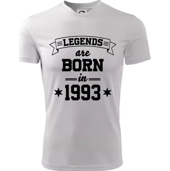 Chlapecké oblečení Legends are born in 1993 - Dětské triko sportovní (dresovina) - 158 cm/12 let ( Bílá )