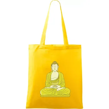 Budha zelenožlutý - Taška bavlněná - 42 x 38 cm ( Žlutá )