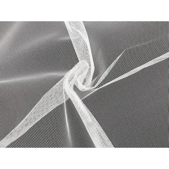 Tyl tuhý na krinolínu, barva Off White mat