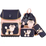 Set školní batoh velký Ergomaxx Pet-à-Porter Jeune Premier ergonomický a školní penály se školním vakem na tělocvik a přezůvky