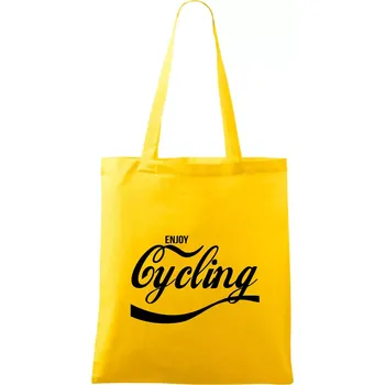 Enjoy Cycling - Taška bavlněná - 42 x 38 cm ( Žlutá )