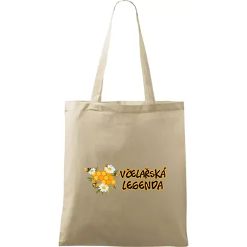 Nákupní taška Včelařská legenda - Taška bavlněná - 42 x 38 cm ( Naturální )