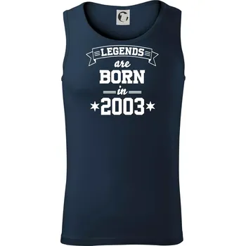 Legends are born in 2003 - Tílko pánské Core - L ( Námořní modrá (velmi tmavá - téměř černá) )