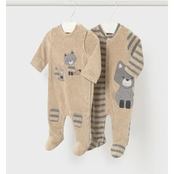 Kojenecké dupačky Mayoral Newborn 2-pack 2719.1H.Newborn.9BYA béžová 12X, vel. 65