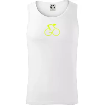 GO - Fluo cyklista malý - Tílko pánské Core - L ( Bílá )