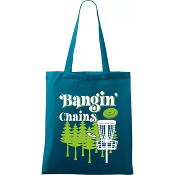 Bangin chains disc golf - Taška bavlněná - 42 x 38 cm ( Petrolejová )
