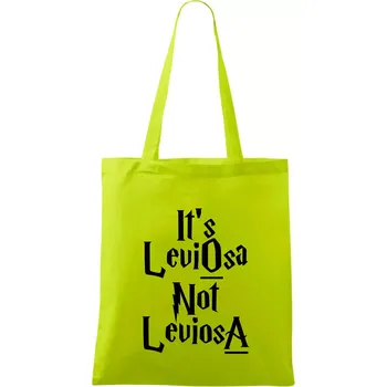 Leviosa not Levjosa - Taška bavlněná - 42 x 38 cm ( Limetková )