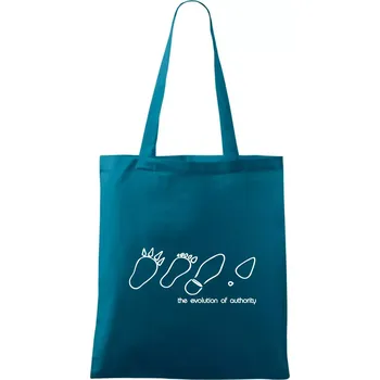 Evolution of authority - Taška bavlněná - 42 x 38 cm ( Petrolejová )