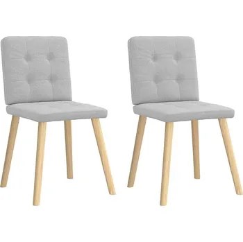 Jídelní židle OMAXI Otočné jídelní židle 2 ks oblak šedá textil 632333