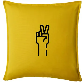 Polštář Nůžky ikona - Polštář 50x50 - 50x50 - Pouze potah ( Žlutá )