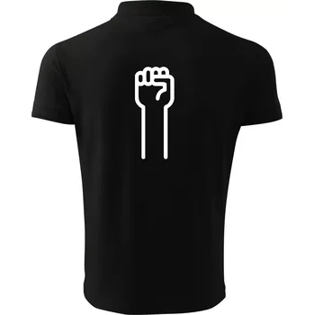 Pánská košile Kámen ikona - Polokošile pánská Pique Polo 203 - 4XL ( Černá )