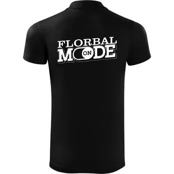 Pánská košile Florbal mode - Polokošile Victory sportovní (dresovina) - M ( Černá )