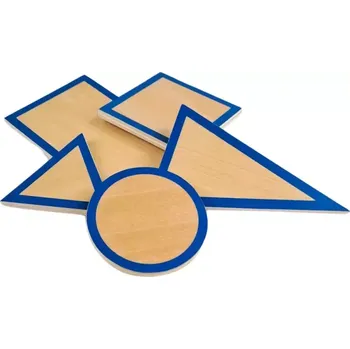 Dřevěná hračka Moyo Montessori Základny pro geometrická tělesa