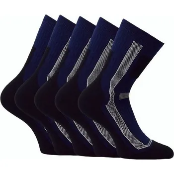 Pánské ponožky OXSOX active unisex jednobarevné bavlněné sportovní froté ponožky modrá 43-46