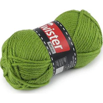 Pletací příze Meran 100 g, barva 6 (073) zelená sv.