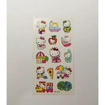 Odstranitelné tetování Dětské dočasné tetování - HELLO KITTY 4 (Značka: TAKARA TOMY)