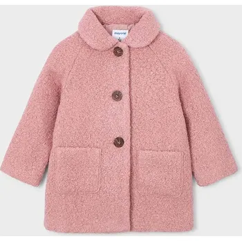 Dětský kabát Mayoral růžová barva, 4439 4439.6H.Mini.9BYA 34X, vel. 104