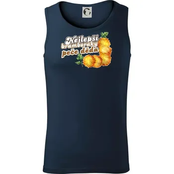 Nejlepší bramboráky peče děda - Tílko pánské Core - XL ( Námořní modrá (velmi tmavá - téměř černá) )