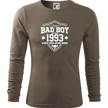 Pánské oblečení Bad boy since 1993 - Triko s dlouhým rukávem FIT-T long sleeve - S ( Army )